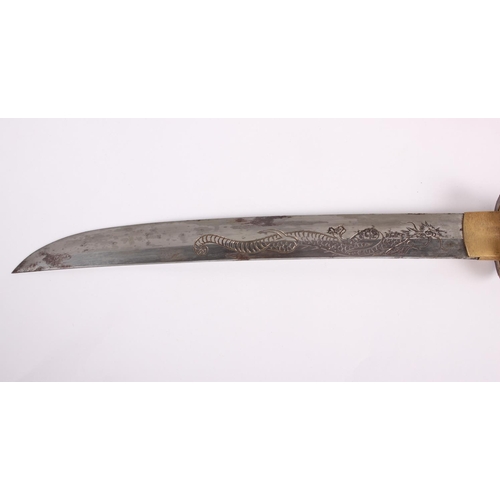 159 - A Japanese Meiji period ivory cased dagger (Aikuchi-Tanto) with Shibayama inlaid decoration and enam... 