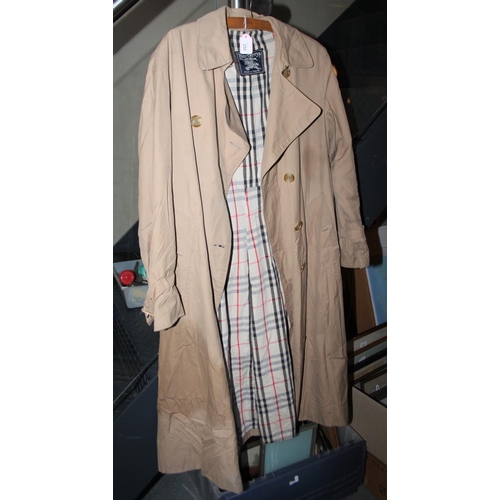 250 - A gents Burberry stone coloured trench coat