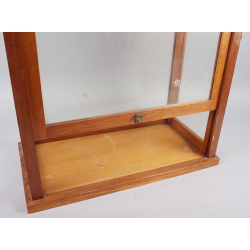 275 - Two wooden and glass chemist scale cases, 16