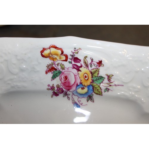 95 - A Coalport bone china floral decorated part combination set, other similar teawares and a Masons Cha... 