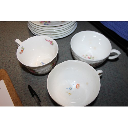 95 - A Coalport bone china floral decorated part combination set, other similar teawares and a Masons Cha... 