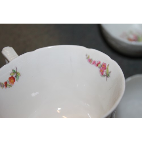 95 - A Coalport bone china floral decorated part combination set, other similar teawares and a Masons Cha... 