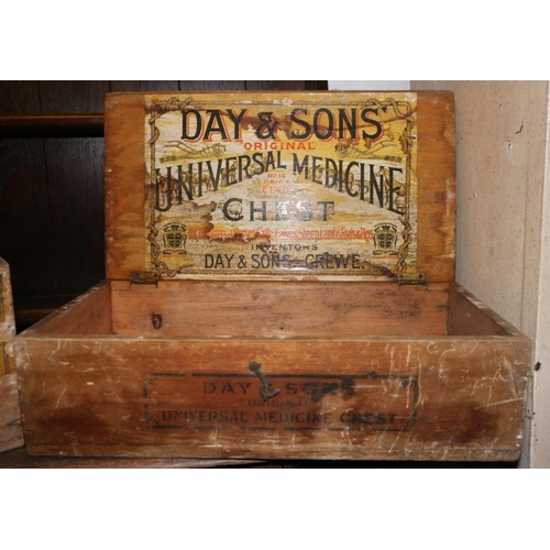 200 - A Day & Sons universal medicine chest, for equestrian and large animals, and a similar medicine ches... 