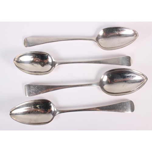 241 - Four Old English pattern silver tablespoons, various makers and dates, 5oz troy approx