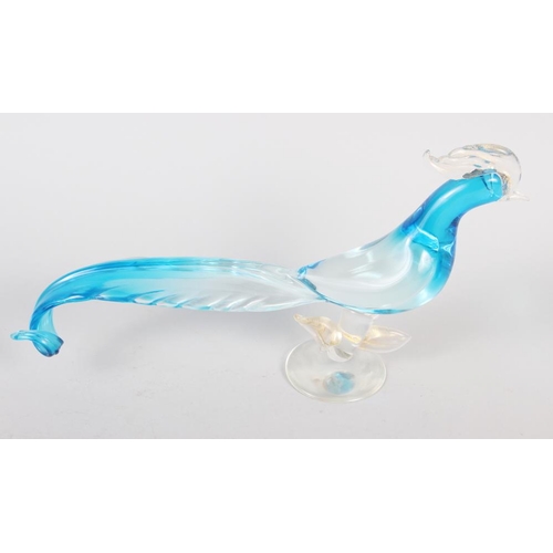 47 - A Venetian glass model of a pheasant, 7 1/4