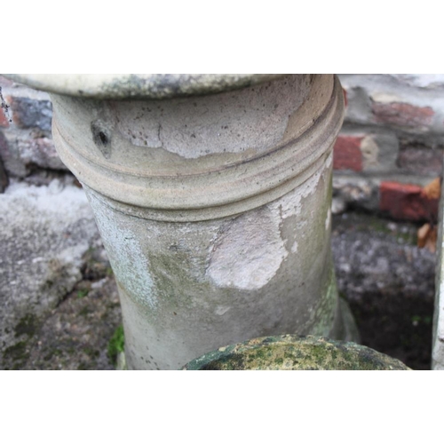 642 - A cast stone chimney, 21