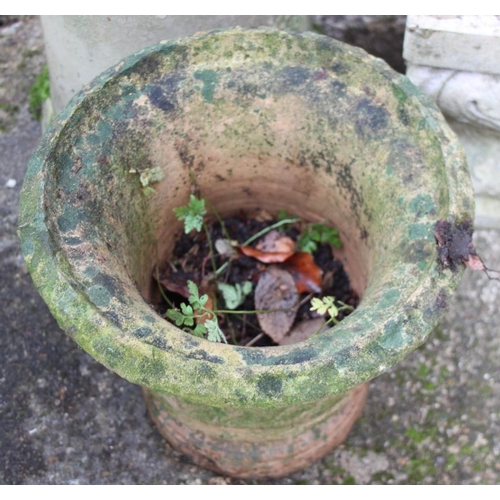 642 - A cast stone chimney, 21