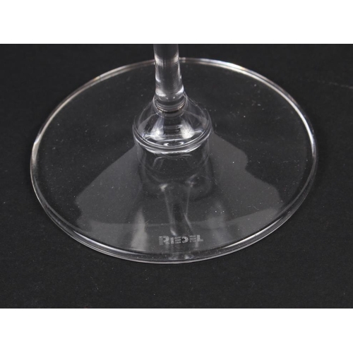 78 - Fourteen Riedel pedestal wine glasses