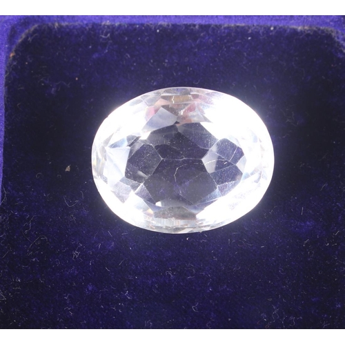 310 - A 19th century glass cut replica diamond, possibly of the Indian Kohinoor diamond (post cut), 29mm x... 