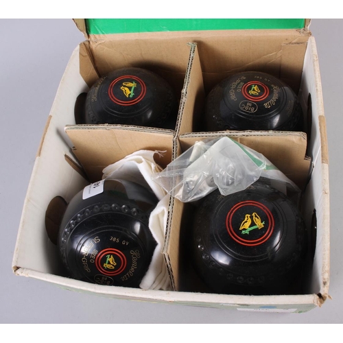 150 - A set of Henselite lawn bowls