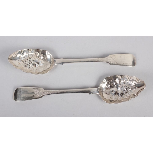 274 - A pair of silver berry spoons, 4oz troy approx