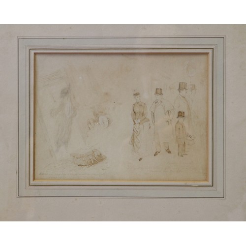 343 - Captain George Dudley, 1933: a pair of pencil studies, Wilton House, 9