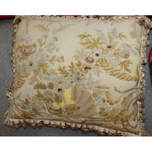 165 - Three 19th century needlepoint cushions