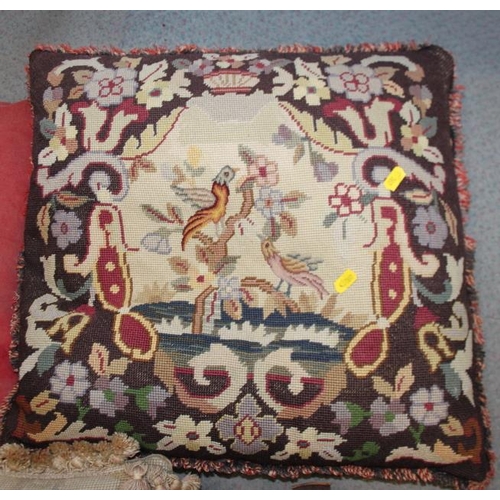 165 - Three 19th century needlepoint cushions