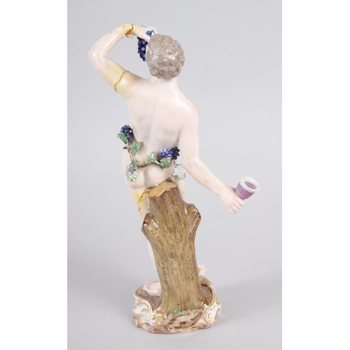 23 - An 18th century Meissen figure of Bacchus, 8