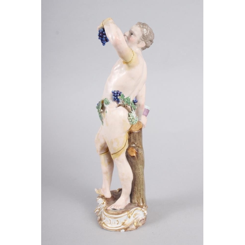 23 - An 18th century Meissen figure of Bacchus, 8