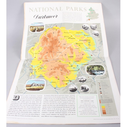 265 - A set of National Park 1960s posters and a number of other similar posters, produced by HMSO and COI