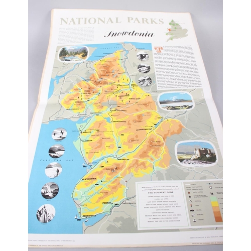 265 - A set of National Park 1960s posters and a number of other similar posters, produced by HMSO and COI