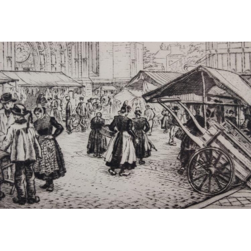 324 - Terence H Lambert: a pair of signed etchings, 