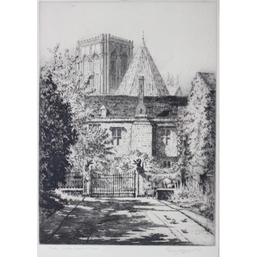 324 - Terence H Lambert: a pair of signed etchings, 