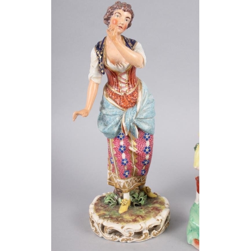 58 - A Derby figure of a woman, 10