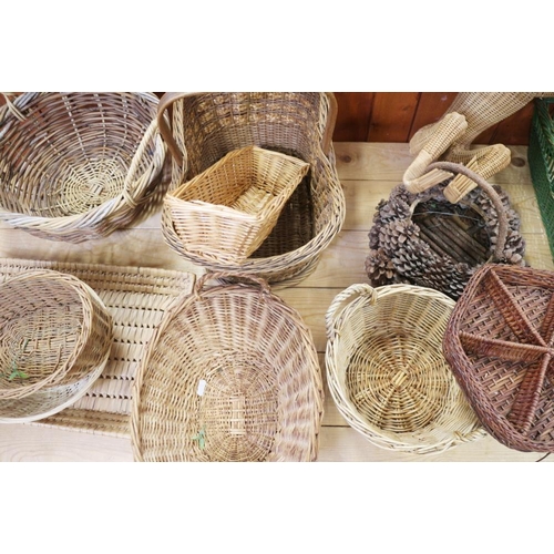 186 - A quantity of baskets, various