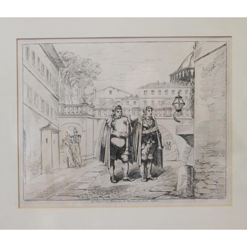 243 - Bartolomeo Pinelli, 1822: a set of fourteen engravings and frontispiece, 