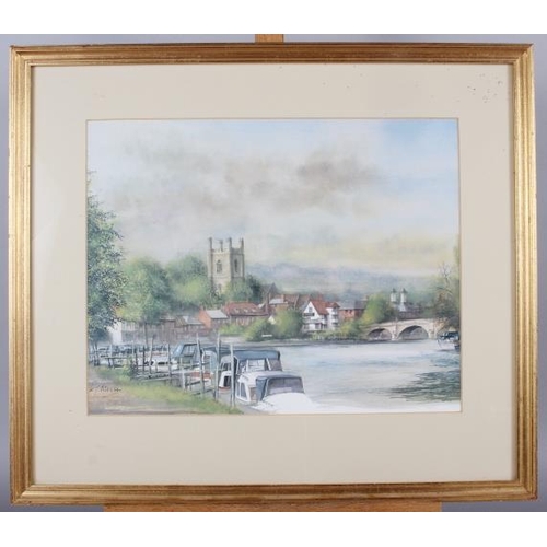 281 - A 19th century watercolour, view of the Vyne near Basingstoke, 8 1/2