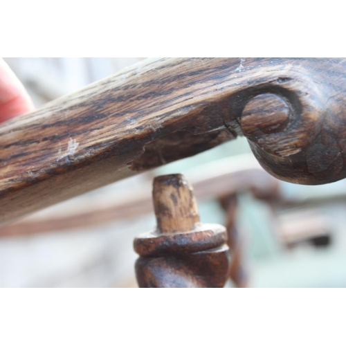 316 - A 19th century grained as rosewood bar back carver chair with drop-in seat, a pair of Victorian bar ... 