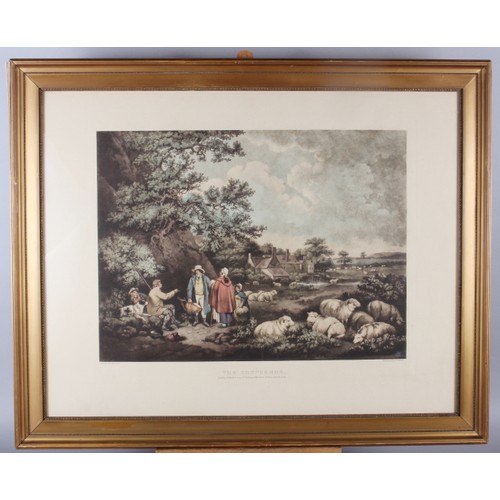 253 - Henry Alken: a set of four early 19th century hand-coloured aquatints, hunting scenes, in ebonised s... 