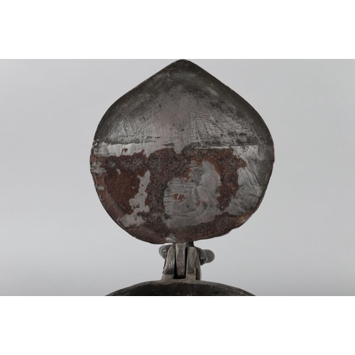 100 - A 19th century pewter tappit hen, 10 1/2