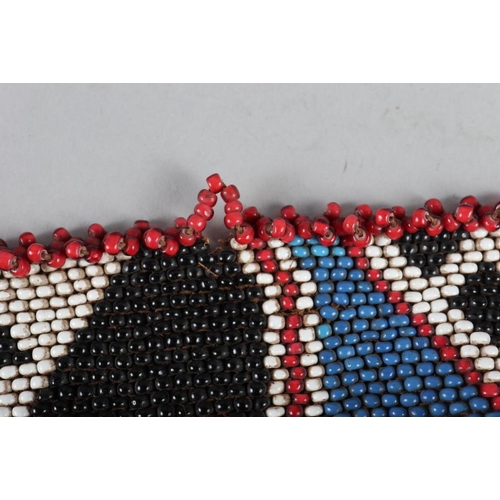 233 - Two Zulu beadwork necklaces and a companion belt collected by Sir Frank Baddley, colonial administra... 