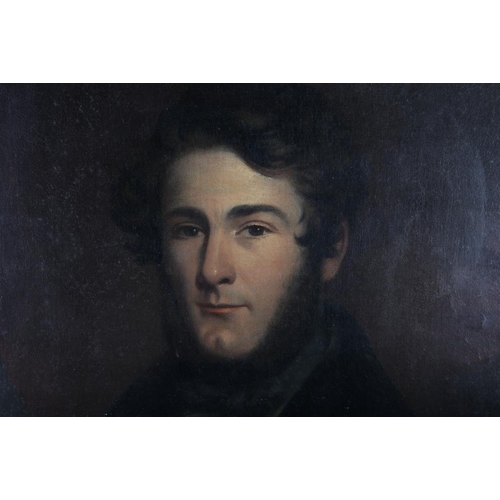 290 - Winterhalter: a 19th century oil on canvas portrait of Thomas Wetter Jackson Esq JP, 29 1/2