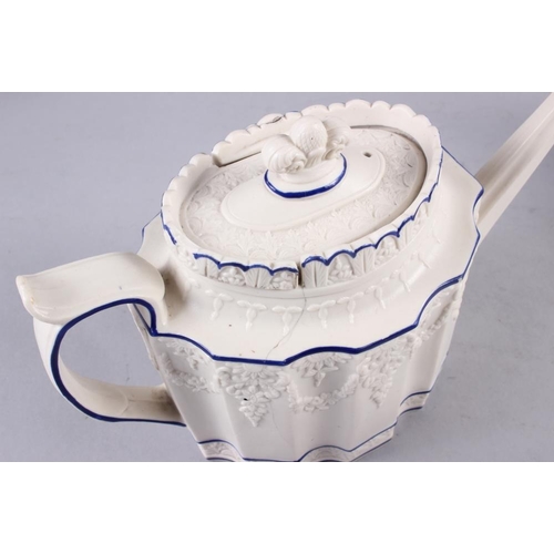 3 - A Castleford teapot with classical figure decoration, 6 1/4