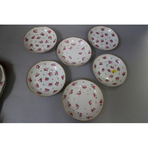 30 - A pair of late 19th century Imari decorated trios and a collection of other floral decorated china, ... 