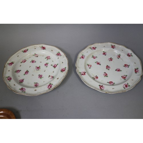 30 - A pair of late 19th century Imari decorated trios and a collection of other floral decorated china, ... 