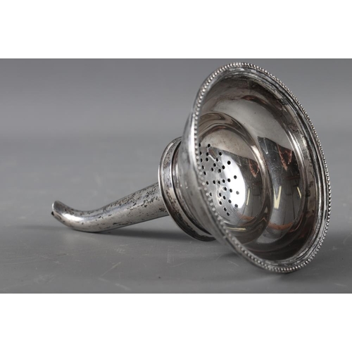 305 - A Georgian style silver wine funnel, 3.3oz troy approx