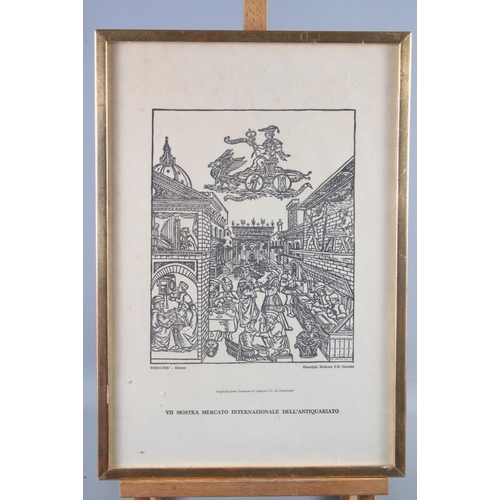 359 - Two Eton scholar prints, a print after Mercator and a number of other pictures, various