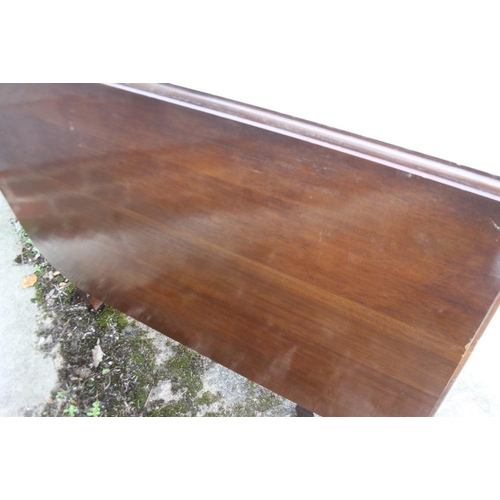 516 - A mahogany drop leaf dining table, on square taper supports, 62