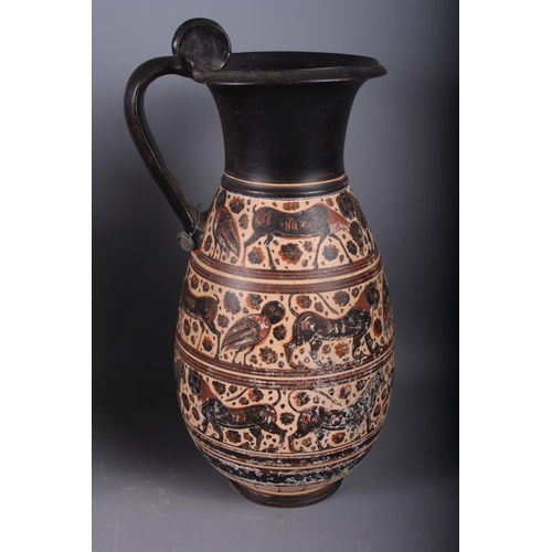 65 - A Greek reproduction geometric pattern vase, 8