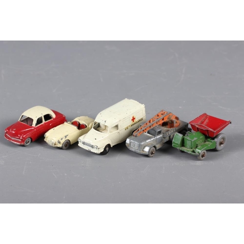 180 - A Corgi Major Chipperfields Circus crane and other die-cast models (all well played with)