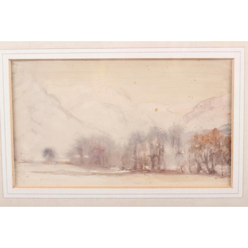 371 - David G Baxter: a watercolour sketch, landscape in autumn, 4