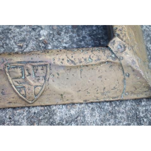 156 - An Edwardian embossed copper 