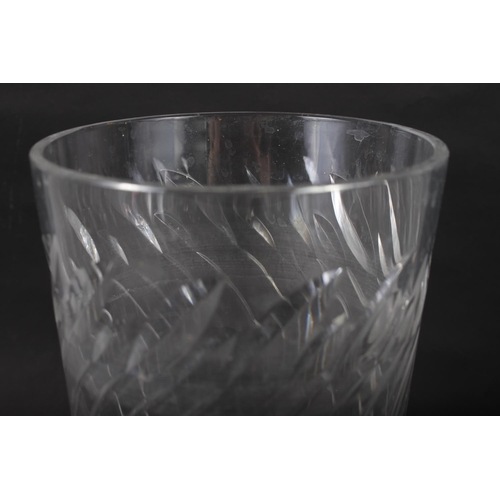 17 - A Clyne Farquharson? cut glass vase, 9 1/4