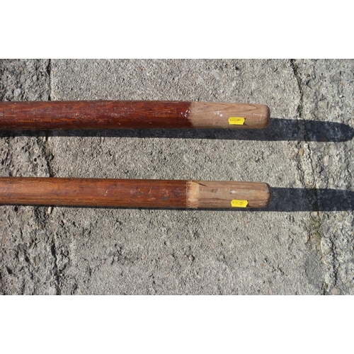 215 - A pair of early 20th century rowing blades, Cambridge blue, 109