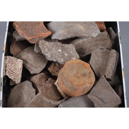 221 - A collection of Roman and later pottery shards