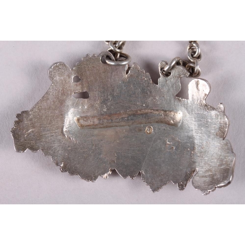 310 - An early 19th century cast silver 