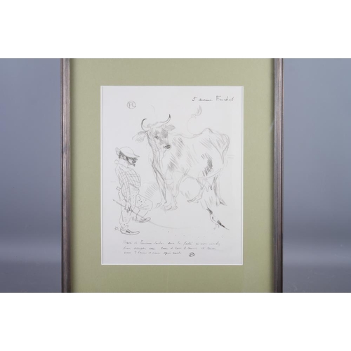 357 - An Isabelle Brent limited edition print of a white horse with distant castle, 86/750, in gilt strip ... 