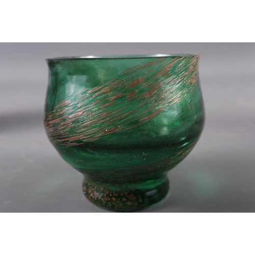 75 - An iridescent glass vase, 3 3/4