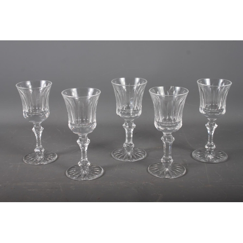 90 - Five Waterford cut glass wines, 6